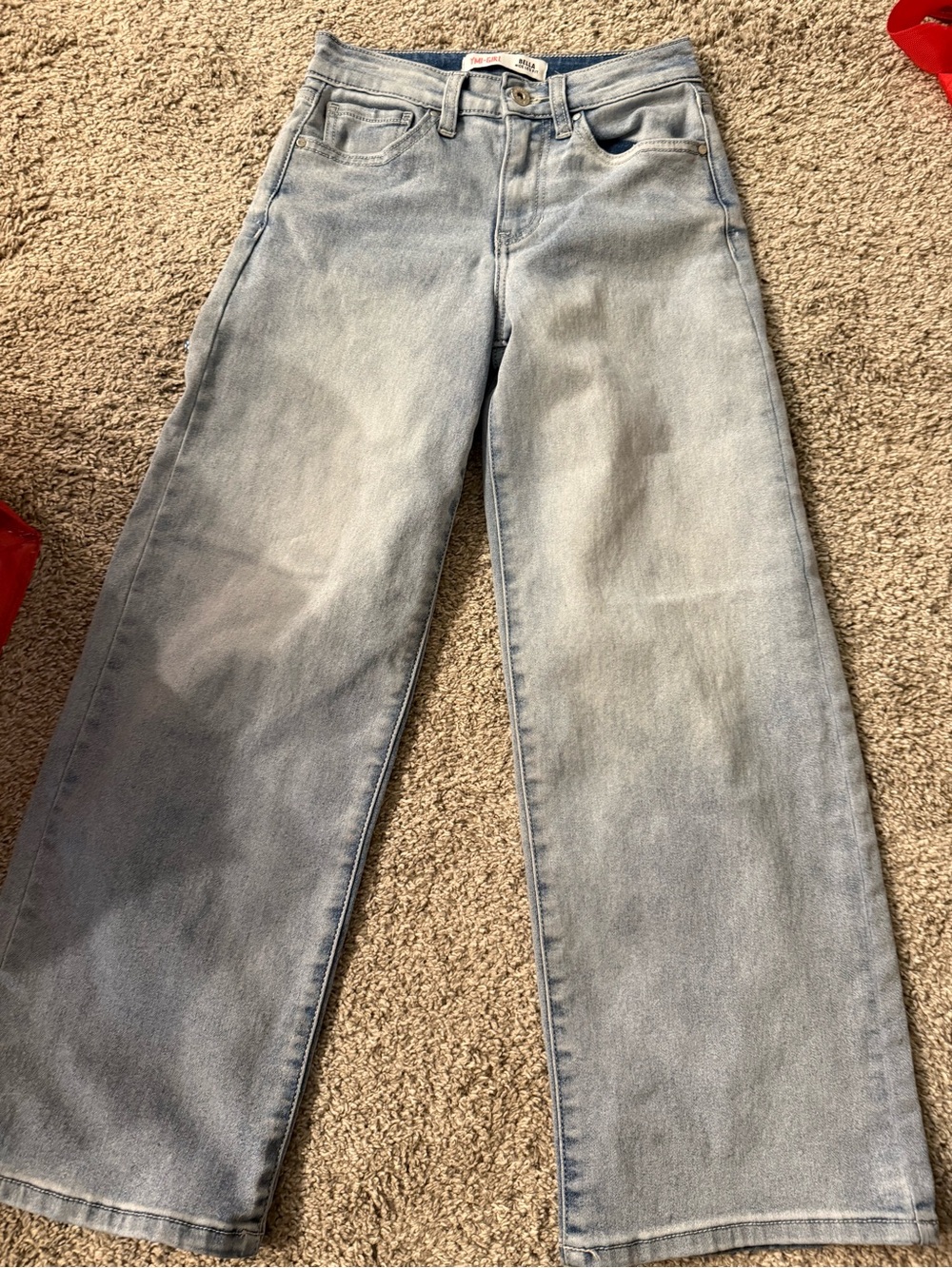 Bundle 3 for $12 Abella Light Blue Wide Leg Kids Jeans